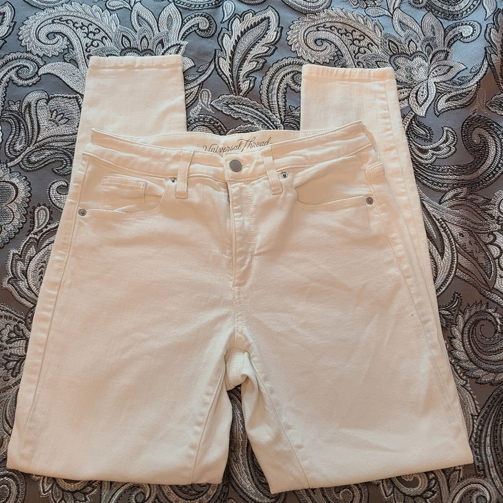 Universal Thread White High Rise Skinny Jeans - Picture 2 of 6